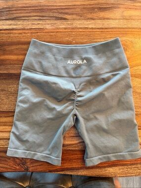 Aurola High-Rise Scrunch Bike Shorts - Slate